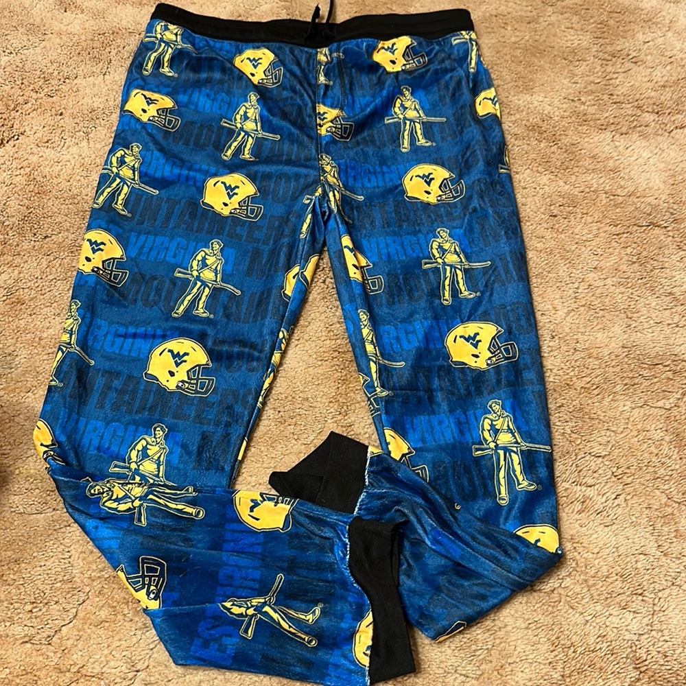 Men’s West Virginia Lounging Pants. Size XXL